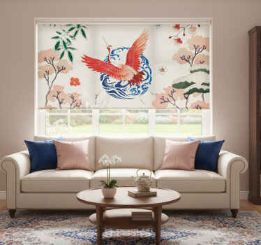 Chinoiserie living room blind - TenStickers