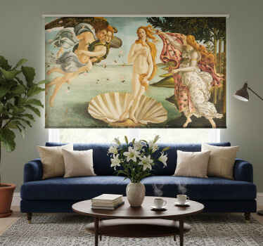 Living room blind birth of venus - TenStickers