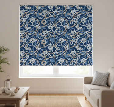Living room blind nautical knots design - TenStickers