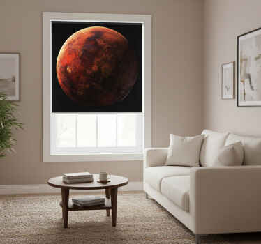 Living room blind in red marth color - TenStickers