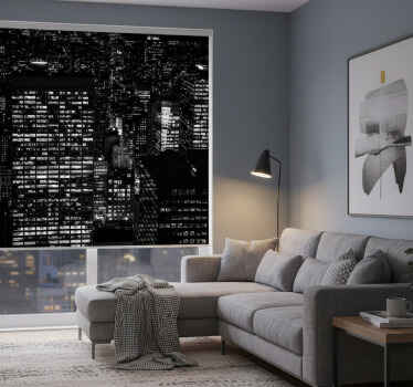 Cortina roller living comedor ciudad - TenVinilo