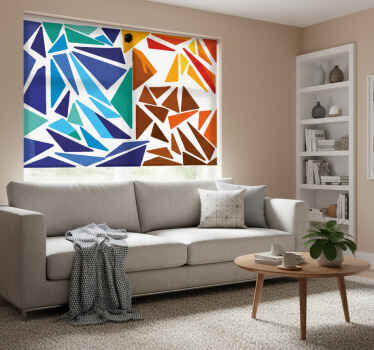 Cortina roller living comedor adhesivo de aves - TenVinilo