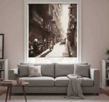 Rolgordijn woonkamer naples vintage - TenStickers