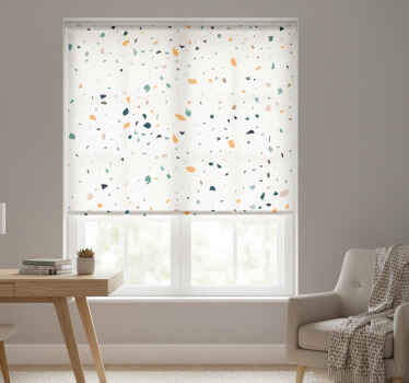 White window blind white terrazzo - TenStickers