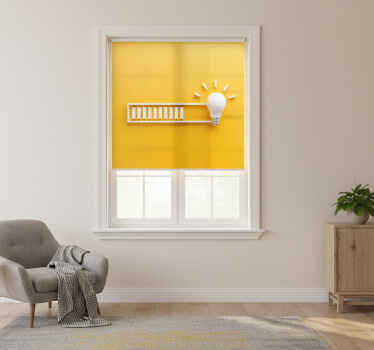 Estor enrollable amarillo idea en espera - TenVinilo