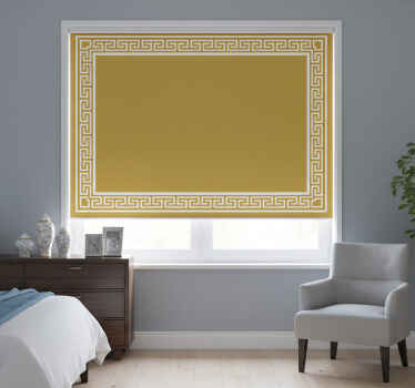 Store enrouleur jaune design grec - TenStickers