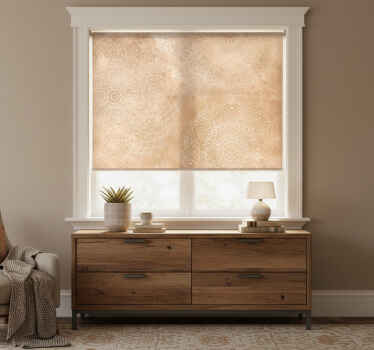 Beige blind with vintage mandalas design - TenStickers
