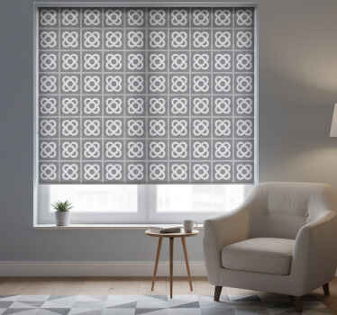 グレー ブラインド バルセロナのパノットビニールマット - TENSTICKERS