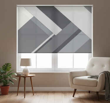 グレー ブラインド ジオメトリックグレー - TENSTICKERS