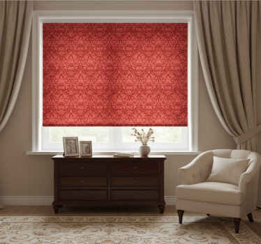 Red blind with baroque pattern design - TenStickers