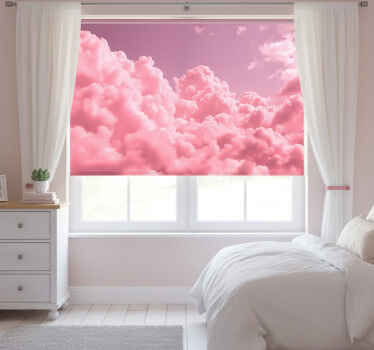 Pink blind for a dreamy pink fluffy sky - TenStickers