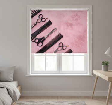 Pink blind hairdresser tools - TenStickers