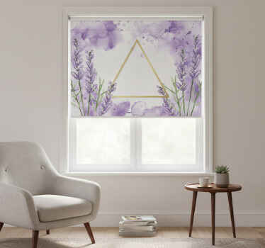 ブラインド 紫 デジタルラベンダートライアングル - TENSTICKERS
