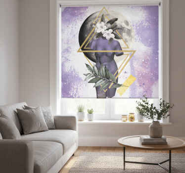 ブラインド 紫 デジタルコラージュ - TENSTICKERS