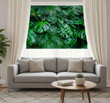 Green blind - bright jungle wallpaper - TenStickers