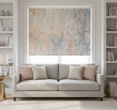 Living room blind original blush marble mural - TenStickers