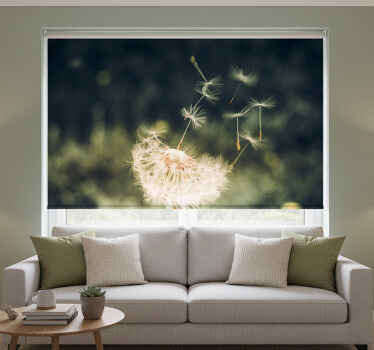 Dandelion seeds living room blind - TenStickers