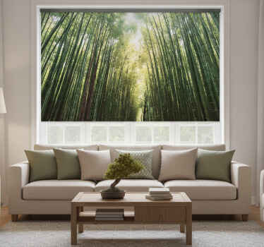 Bamboo forest zen living room blind - TenStickers