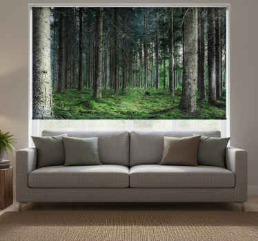 Living room blind in humid tropical forest style - TenStickers