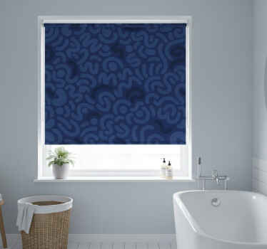 Toile fenêtre bleu abstrait marine - TenStickers