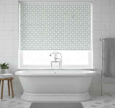 Toile fenêtre bleu design à motifs circulaires - TenStickers