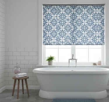 Toile fenêtre bleu éléments botaniques gracieux - TenStickers