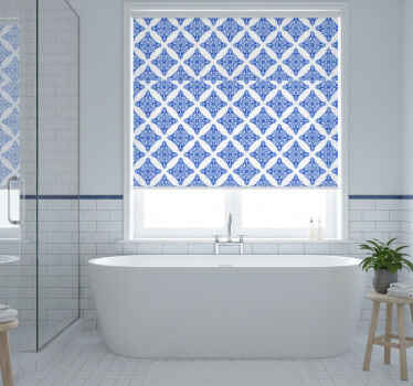 Toile fenêtre bleu à motifs bleus - TenStickers