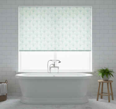 Toile fenêtre bleu feuilles aquamarine claires fond blanc - TenStickers