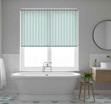 Toile fenêtre bleu rayures teal - TenStickers