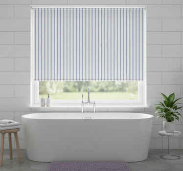 Toile fenêtre bleu rayures lavande - TenStickers