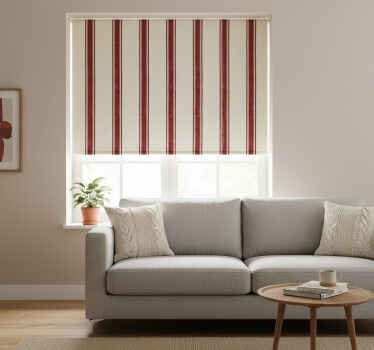 Modern blind vertical red lines - TenStickers