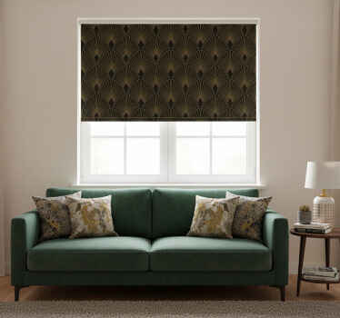 Store enrouleur moderne ventilateur déco doré - TenStickers