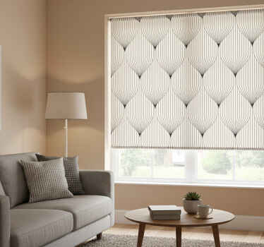Modern blind with symmetrical decorative feathers - TenStickers