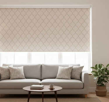Modern blind taupe linen texture finish - TenStickers