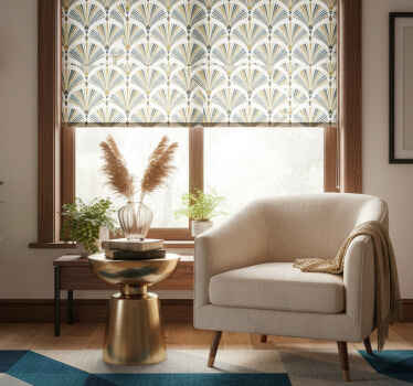 Modern blind vintage gatsby fan wall art - TenStickers