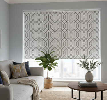 Modern blind grey geometric design - TenStickers