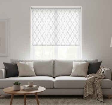 Modern blind in grey geometric design - TenStickers