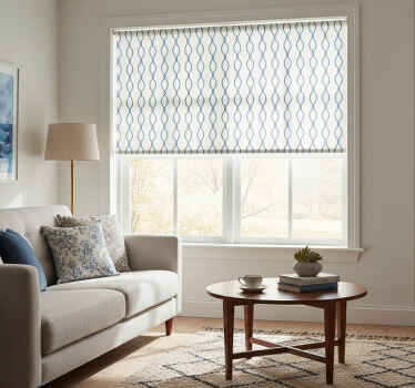 Modern blind in elegant blue design - TenStickers