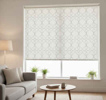 Modern blind textured grey linen look - TenStickers