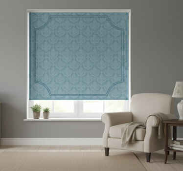 Niebieska roleta w stylu barokowym - TenStickers