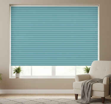 Niebieska roleta w poziome paski - TenStickers