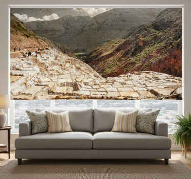 Estor enrollable salón minas de sal de maras - TenVinilo