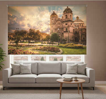 Rolgordijn woonkamer cusco de andes - TenStickers