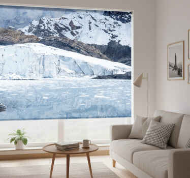 Rolgordijn woonkamer pastoruri gletsjer - TenStickers