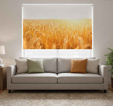 Rolgordijn woonkamer in kleurenthema van tar fields - TenStickers