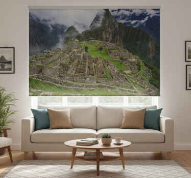 Estor enrollable salón machu picchu - TenVinilo