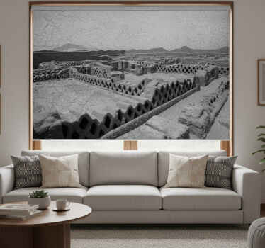 Estor enrollable salón ruinas chan chan - TenVinilo