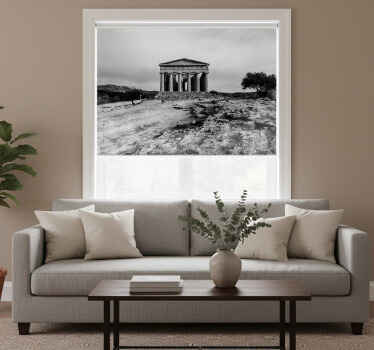 Rolgordijn woonkamer vallei van de tempels sicilië - TenStickers