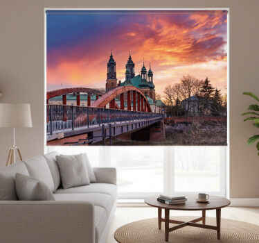 Rolgordijn woonkamer poznań - TenStickers