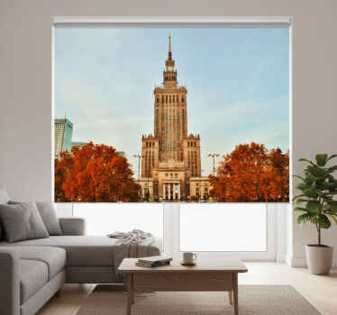 Rolgordijn woonkamer warsaw paleis van cultuur - TenStickers